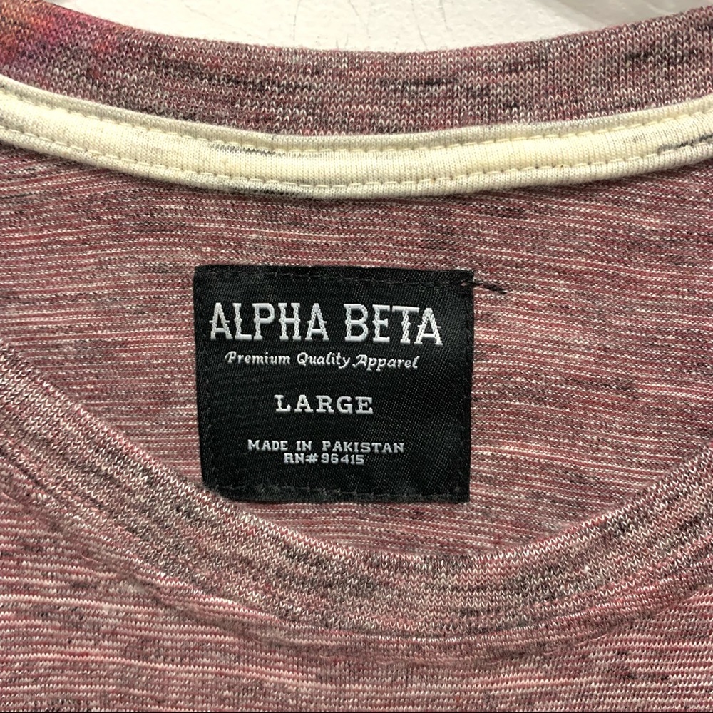 🆕 Alpha Beta Men’s Colorblock Raglan Sweater - Picture 4 of 8